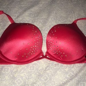 Victoria Secret red sparkling bra